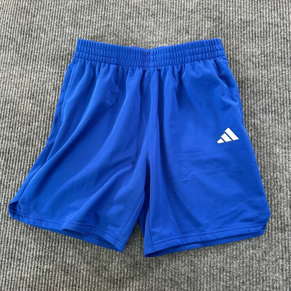 Adidas Sereno Boys Athletic Shorts Size Youth XL 18/20 Blue Polyester Pockets